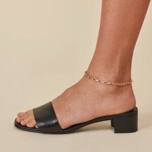 Reformation Mandy Minimal Block Heel Mule, size 7.5